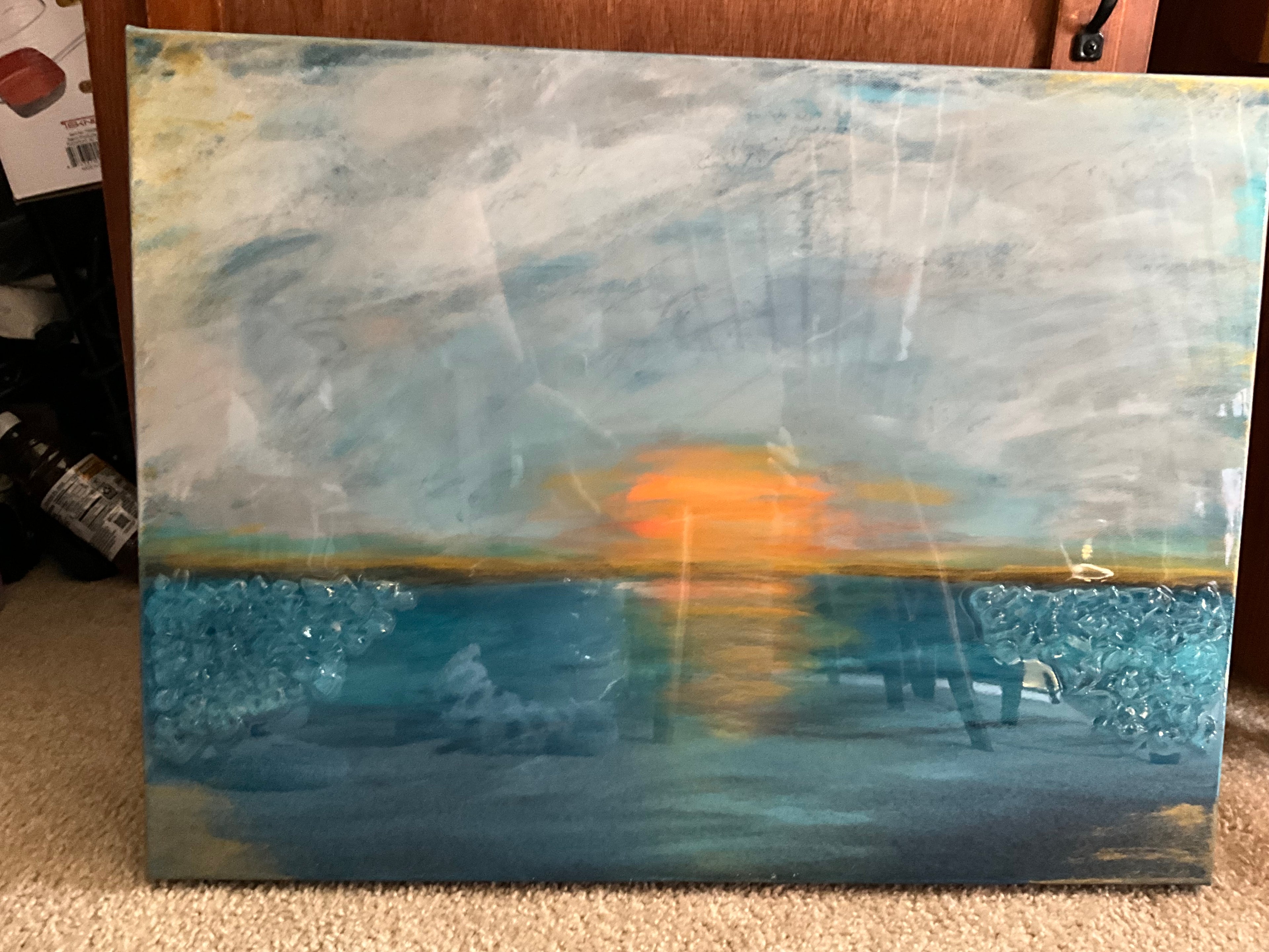 abstract sunset