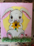 spring bunny canvas