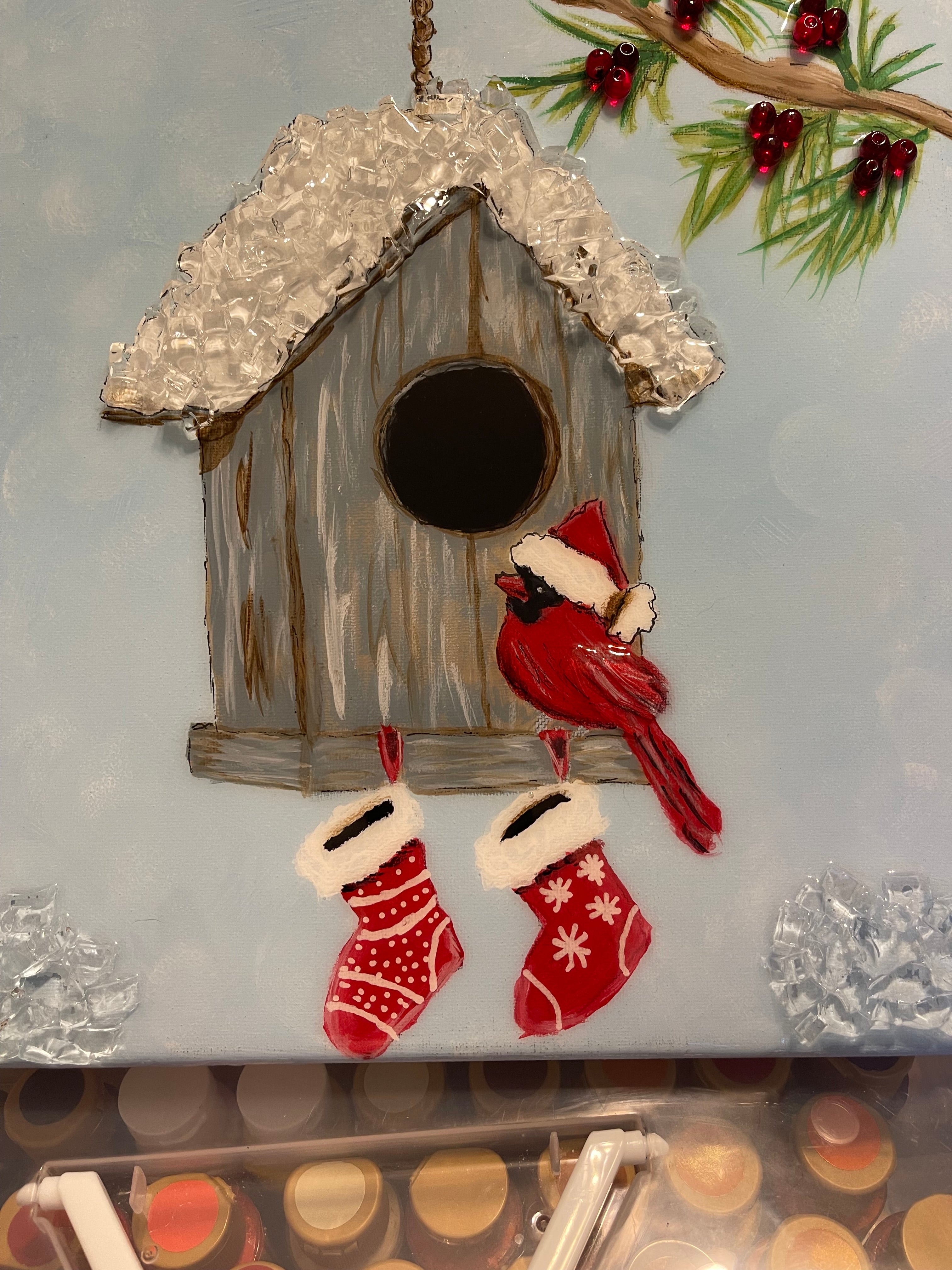 Christmas birdhouse