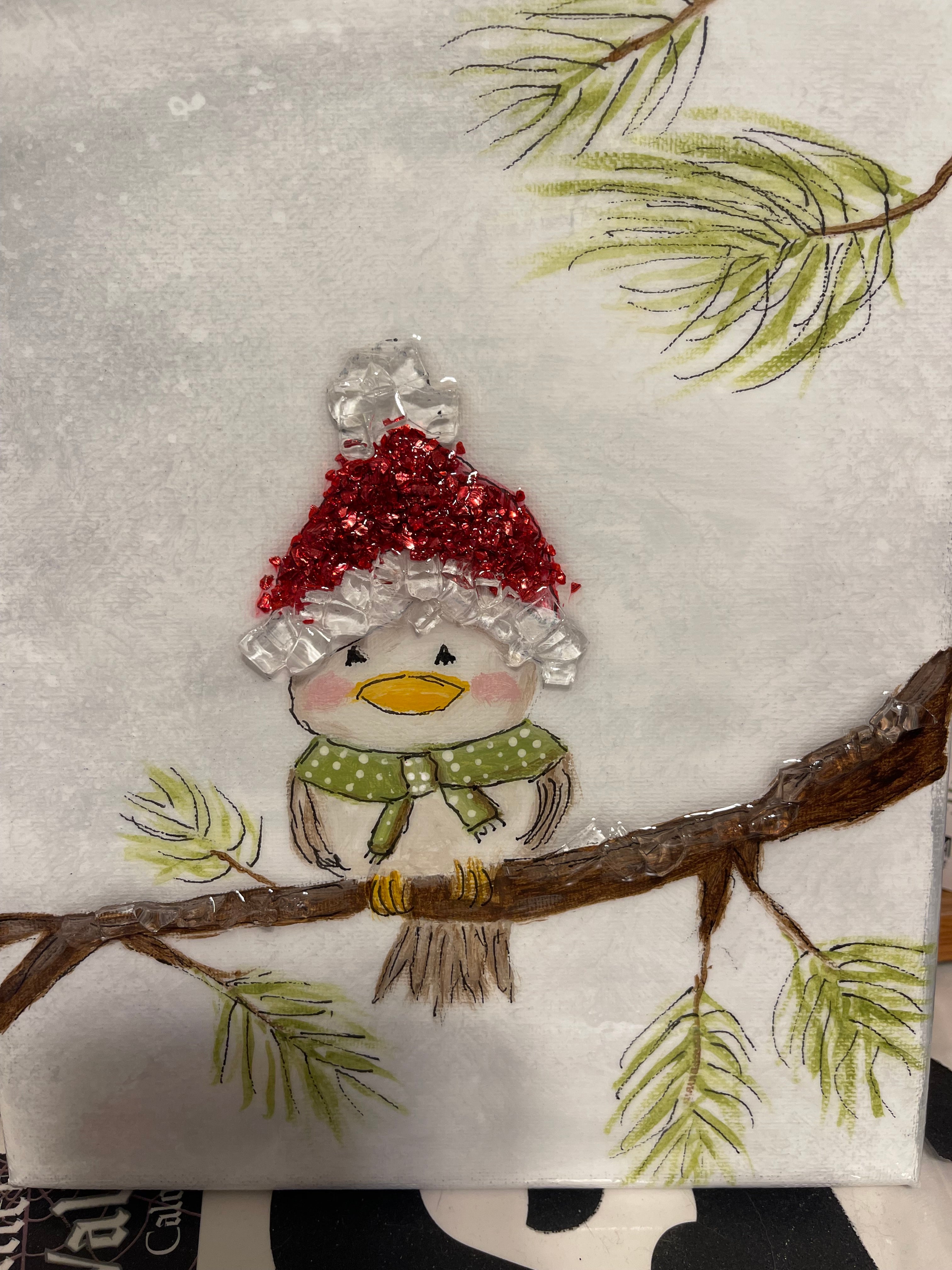 bird with hat