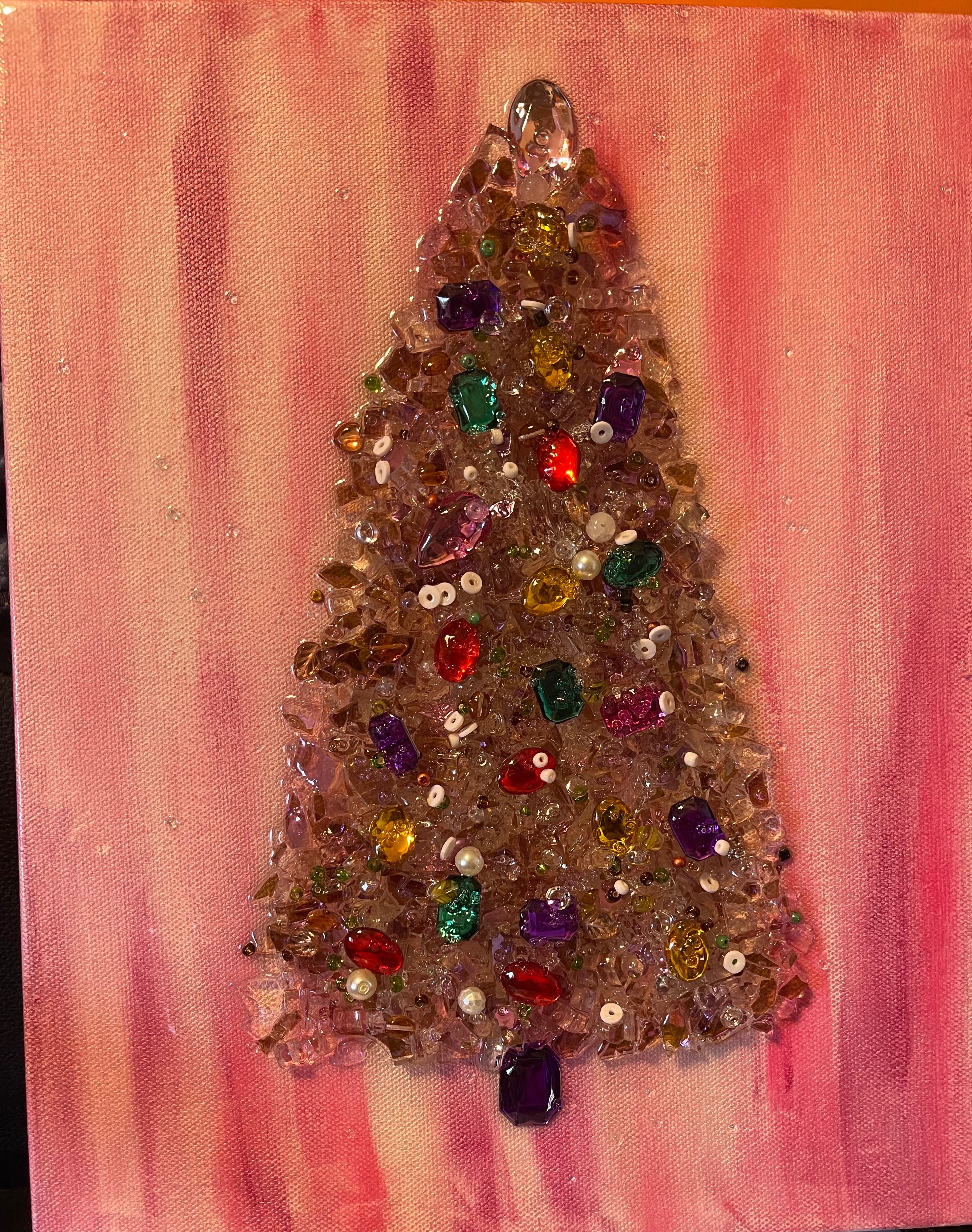 pink Christmas tree