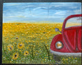 VW bug in field